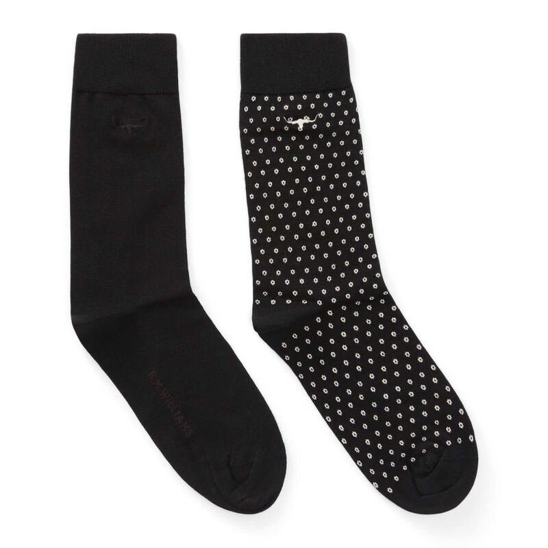 R.M. Williams Nelson Polka Dot Sock 2 Pack image number 1